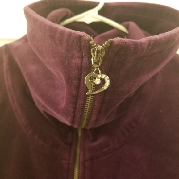 Sz XL LL Cool J  Purple Velour Jacket - Picture 5 of 15